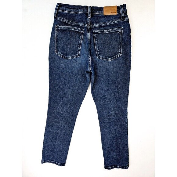 Madewell Size 26X25 Women's Petite The Perfect Vintage Jean Blue Denim Logo Tag - Picture 1 of 12